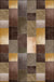 Novelty Living Room Rug in Brown Colorblock Rectangle Print Rug Polyester Pet Friendly Machine Washable Area Rug