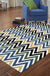 Colorful Bedroom Rug Novelty Chevron Pattern Area Rug Polyester Non-Slip Backing Carpet