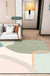 Colorful Bedroom Rug Novelty Color Block Pattern Area Rug Polyester Washable Anti-Slip Carpet