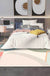 Colorful Bedroom Rug Novelty Color Block Pattern Area Rug Polyester Washable Anti-Slip Carpet