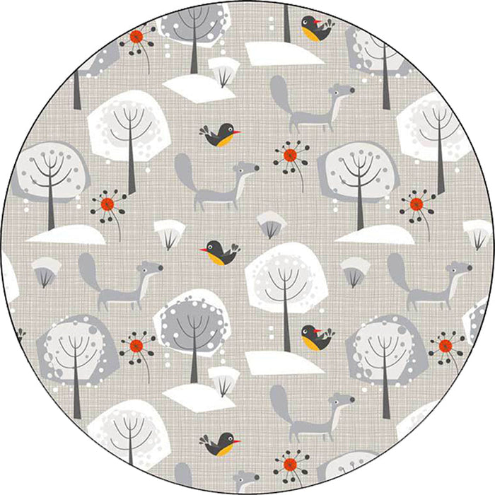 Grey Child's Room Rug Kids Animal Megalocnidae Pattern Area Rug Polyester Pet Friendly Carpet