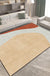 Novelty Living Room Rug in Grey and Brown Color Block Print Rug Polyester Anti-Slip Backing Area Rug