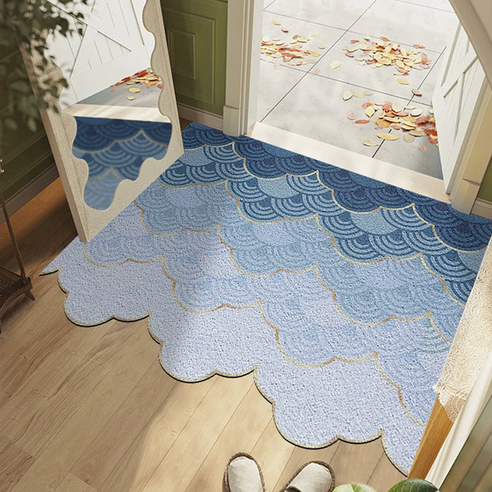 Feblilac Wave Cloud PVC Coil Door Mat