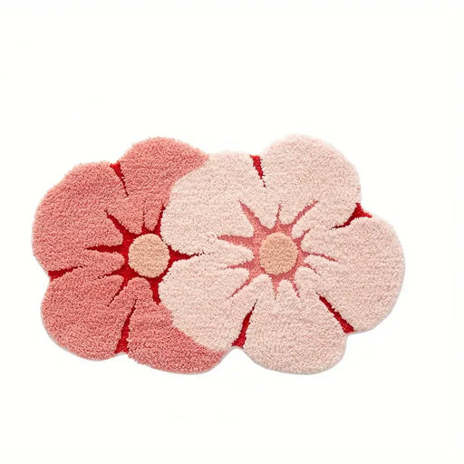 Feblilac Flower Shadow Bath Mat Home Decor