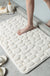 Feblilac Solid Cobblestone Coral Fleece Bathmat