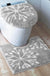 Feblilac Sunflower Cute and Warm Acrylic Fibers U-shape Bathroom Toilet Rugs and Lid Cover Toilet Seat Cover Kit