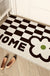 Feblilac Checkerboard and Flower Entrance Door Mat