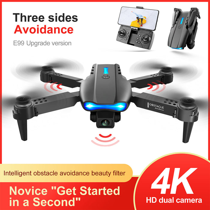 E99 Folding Drone Quadcopter Remote Control Handle Four Axis HD 4K Photography UAV Altitude Fixation