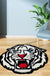 Feblilac Tiger Head Tufted Mat for Bathroom Bedroom Living Room