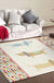 Yellow Child's Room Rug Kids Animal Dog Dots Pattern Area Rug Polyester Non-Slip Machine Washable Carpet