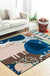 Colorful Child's Room Rug Kids Animal Elephant Giraffe Stripe Pattern Area Rug Polyester Washable Carpet