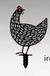 Chicken Yard Art Outdoor Garden Back Yard Gazon Stakes Hen Yard Decor