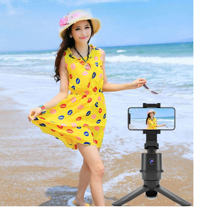 360 Intelligent Tracking Pan Tilt Object Tracking Camera Selfie Pole Live AI Face Recognition Mobile Phone Bracket