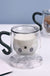 Creative Cat Cup Cartoon Water Cup cCat Cute Creative Coffee Cup Casual Cup Couple Gass Cat Paw Cup