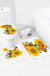 4pc Sunflower Print Bath Mat And Shower Curtain