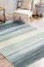 Casual Ombre Rug Green and Blue Synthetic Rug Machine Washable Non-Slip Area Rug for Bedroom