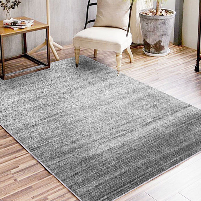 Casual Ombre Rug Green and Blue Synthetic Rug Machine Washable Non-Slip Area Rug for Bedroom