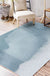 Casual Ombre Rug Green and Blue Synthetic Rug Machine Washable Non-Slip Area Rug for Bedroom