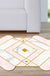 Irregular Bedroom Rug in Pink Modern Colorblock Diamond Pattern Area Rug Polyester Pet Friendly Carpet