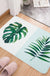 Green and Pink Nursery Rug Kids Botanical Leaf Potted Plants Pattern Area Rug Polyester Pet Friendly Carpet