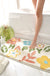 Floral & Letter Graphic Non-slip Bath Mat