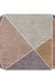 Blue and Brown Irregular Rug Bedroom Novelty Color Block Pattern Area Rug Polyester Pet Friendly Carpet