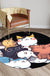 Kids Child's Room Rug in Black and White Animal Cats Print Rug Polyester Anti-Slip Backing Area Rug