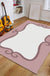 Blue and Black Nursery Rug Kids Fairy Tales Whale Ocean Pencil Pattern Area Rug Polyester Washable Carpet