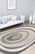 Novelty Living Room Irregular Rug in Grey and Brown Color Block Print Rug Polyester Pet Friendly Area Rug