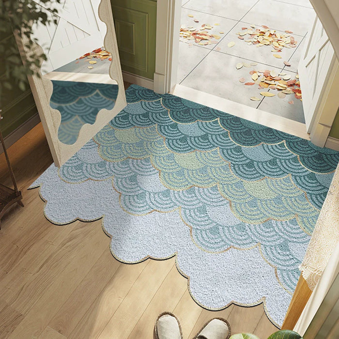 Feblilac Wave Cloud PVC Coil Door Mat