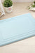 Feblilac Rectangular Solid Line Pattern Memory Foam Tufted Bath Mat