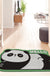 Feblilac Lying Down Panda PVC Coil Door Mat