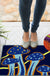 Feblilac Dark Blue Mushroom Nylon Door Mat