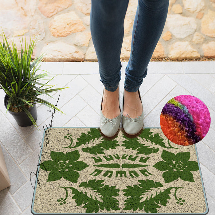 Feblilac Flowers and Plants Baroque Nylon Door Mat