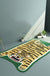 Yellow and Brown Irregular Rug Nursery Kids Animal Tiger Leopard Lion Pattern Area Rug Polyester Stain-Resistant Carpet