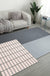 Casual Bedroom Irregular Rug in Grey and Ivory Color Block Print Rug Polyester Washable Area Rug