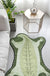 Green Irregular Rug Nursery Kids Animal Crocodile Pattern Area Rug Polyester Stain-Resistant Carpet