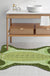 Green Irregular Rug Nursery Kids Animal Crocodile Pattern Area Rug Polyester Stain-Resistant Carpet