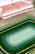 Novelty Living Room Irregular Rug in Green Color Block Print Rug Polyester Stain-Resistant Area Rug