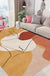 Multicolor Living Room Rug Nordic Character Pattern Rug Polyester Washable Pet Friendly Area Rug