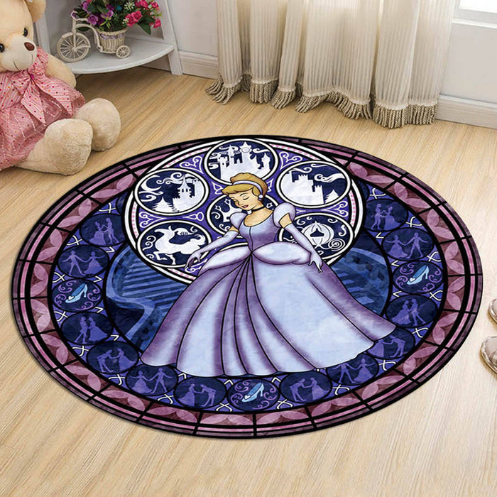 Unique Cartoon Character Pattern Rug Multicolor Kids Rug Polyester Pet Friendly Washable Area Rug for Nursery