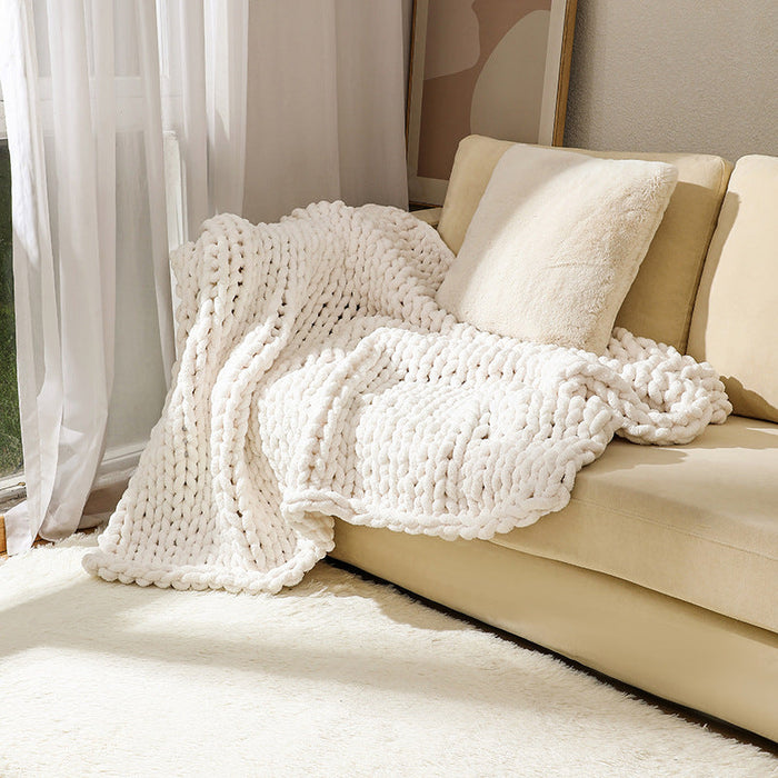 Chenille Thick Thread Blanket Hand-woven Air Conditioning Blanket