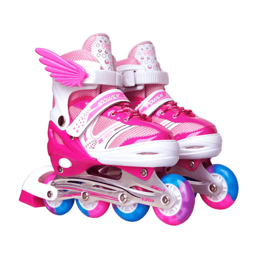 Kids Skates Children Roller Skates Flash PU Full Flash Adjustable Adult Children Roller Skates Gifts