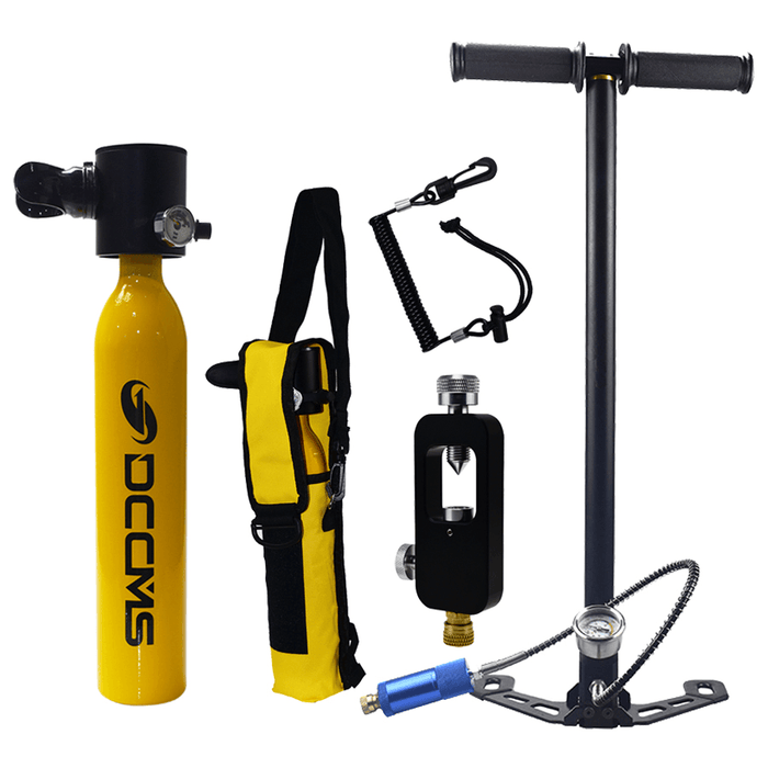 DCCMS DS-605 6Pcs/Set 0.5L Portable Diving Oxygen Tanks Divers Spare Oxygen Equipment Leisure Diving Snorkeling Mini Scuba Tank