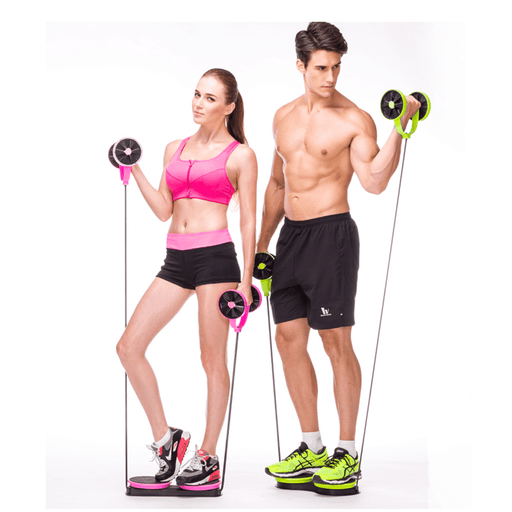 Multi-Function Home Abdominal Wheel Roller Arm Waist Leg Muscle Trainer Fitness Exercise Tools