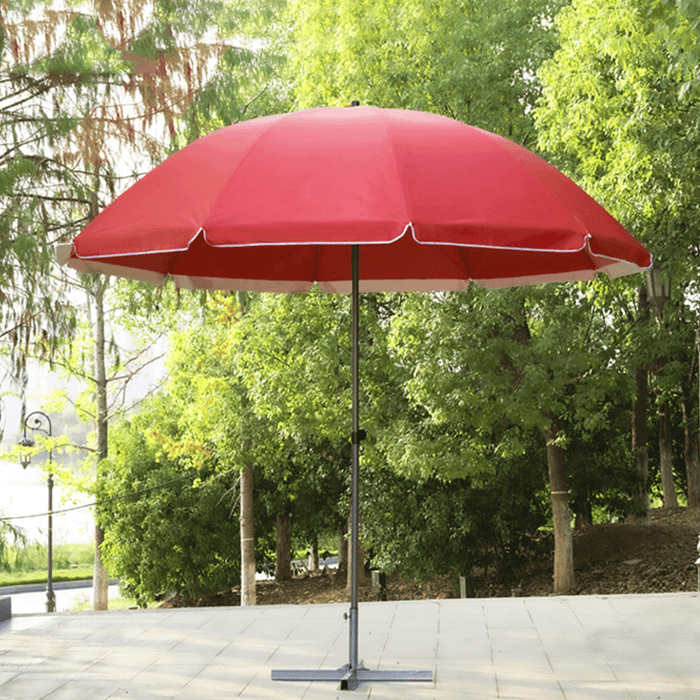 180CM Diameter Outdoor Garden Patio Beach Umbrella Parasol Sun Shade Umbrella UV Sun Protection Shelter