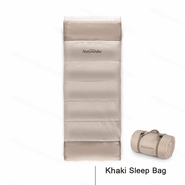 NATUREHIKE Stitchable Cotton Sleeping Bag Envelope Adult Outdoor Single Camping Sleeping Bag Ultralight Portable Camp Bed