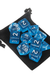 10PCS Sky Blue Acrylic Polyhedral Dice Set with Storage Bag Geometric Multi Sided TRPG Board Game Dices Toys