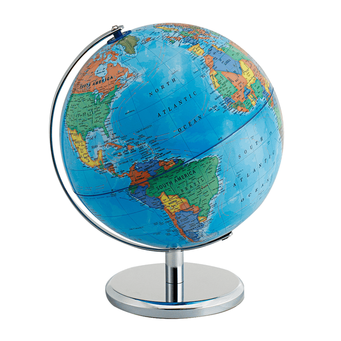 25Cm Stand Rotating World Globe Map Kids Toy School Student Educational Gift