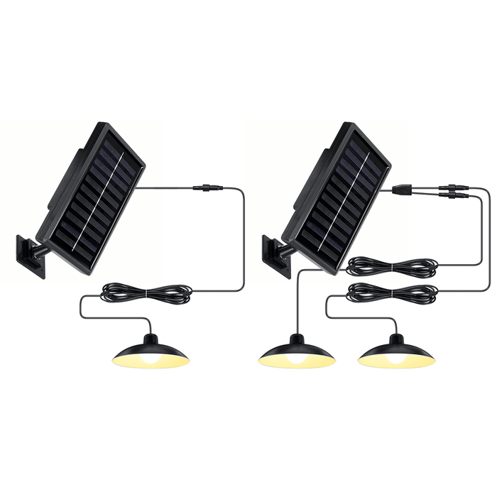 Solar Pendant Light with Remote Control IP65 Waterproof Three Brightness Super Bright LED Lighting Outdoor Camping Hunting Lights